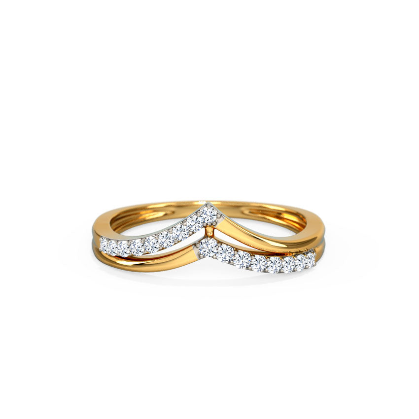 Classic Duo V Diamond Ring