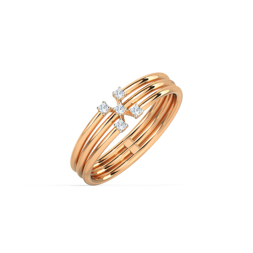 Triune Sparkle Diamond Ring