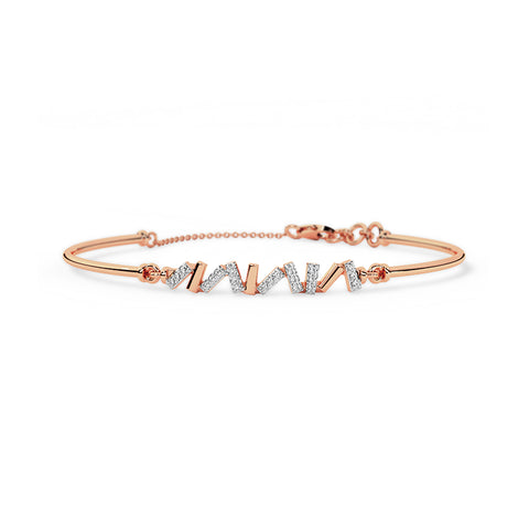 Zoyela Diamond Tube Bracelet