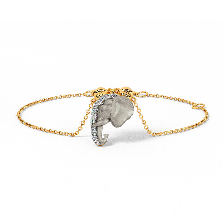 Glimmering Giant Diamond Chain Bracelet