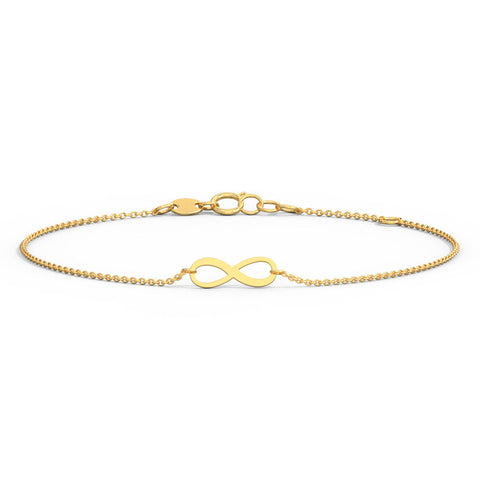 Minimalistic Infinity Gold Bracelet
