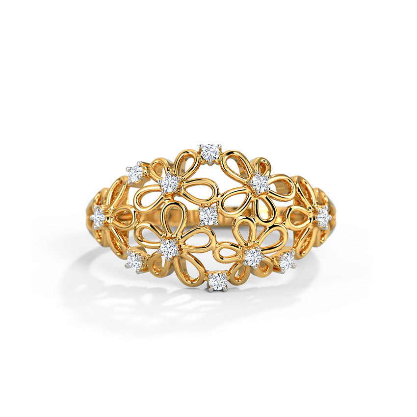 Millie Floral Diamond Band