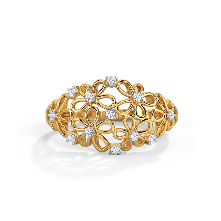 Millie Floral Diamond Band