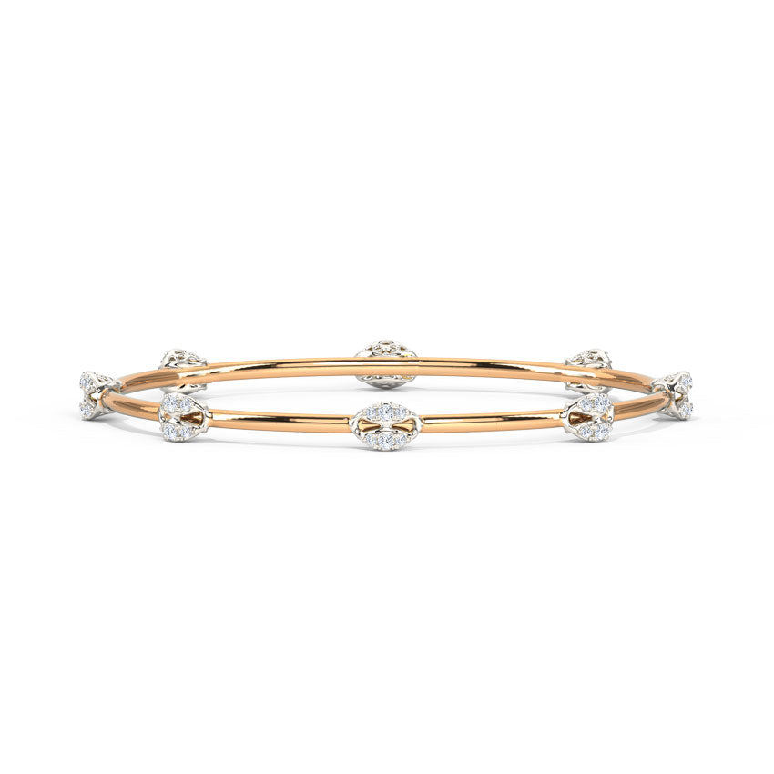 Glamorous Ornate Diamond Bangle
