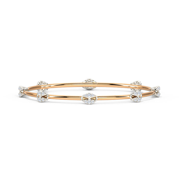 Glamorous Ornate Diamond Bangle