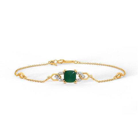 Glitter Gemstone Adjustable Bracelet
