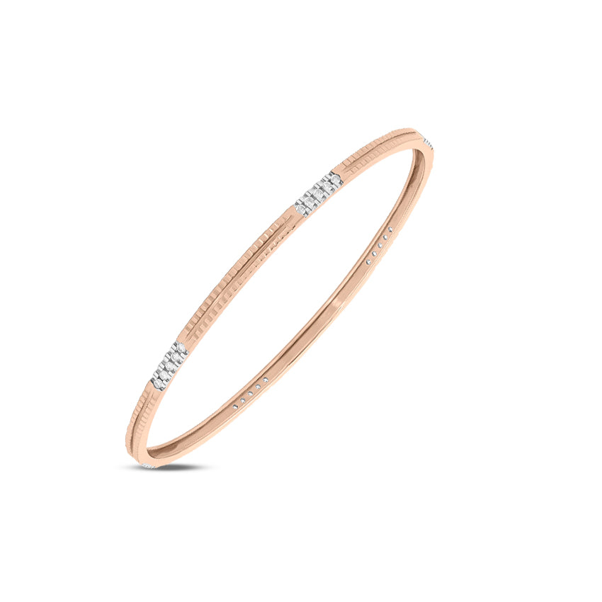 Classic Rose Diamond Bangle