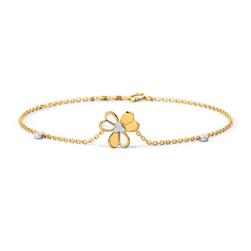 Lucky Clover Diamond Bracelet