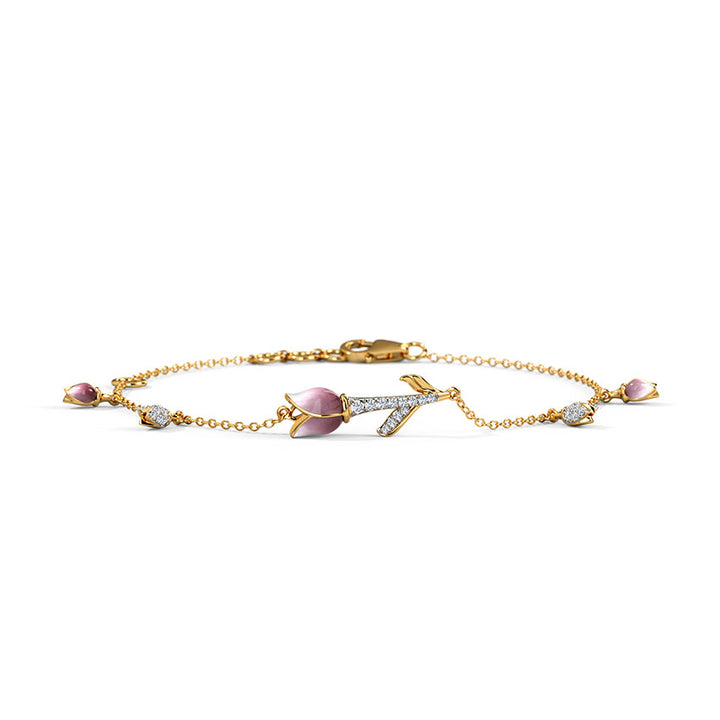 Wisteria Tulip Diamond Bracelet