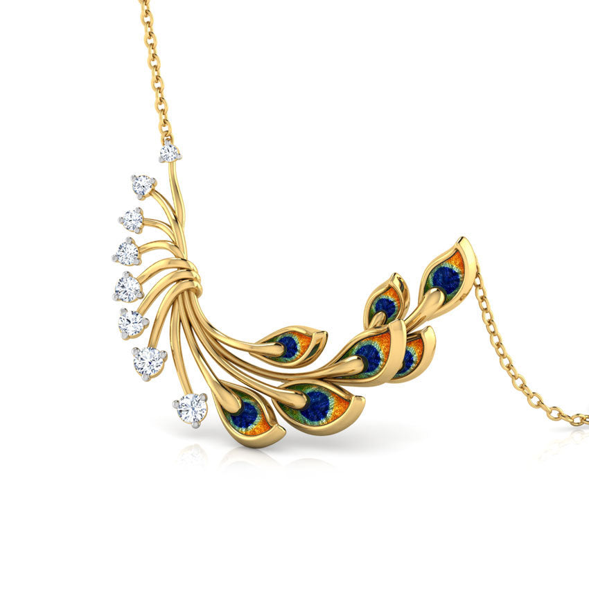 Royalty Peacock Diamond Necklace