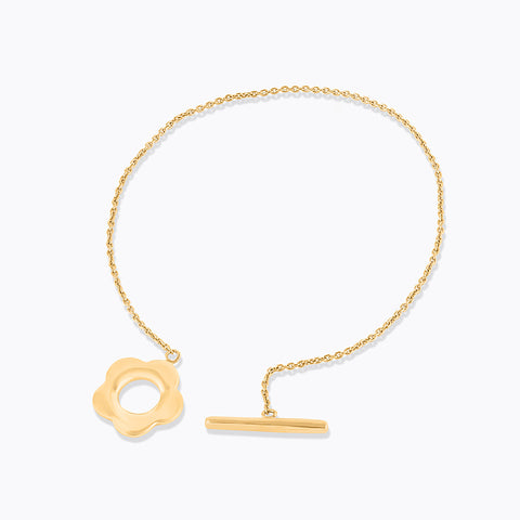 Florid Gold Toggle Bracelet