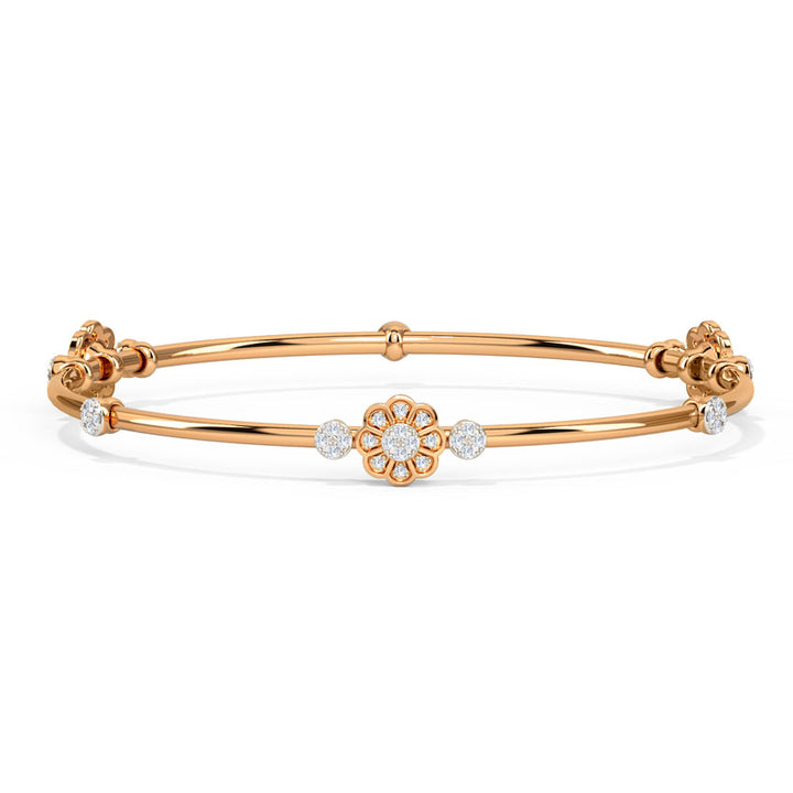 Floret Diamond Bangle