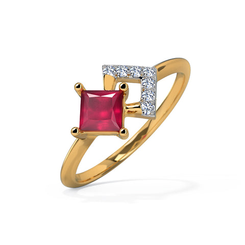 Glinty  Pair Gemstone Ring