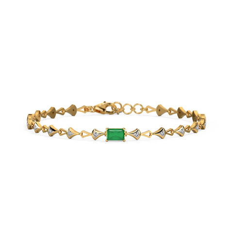 Shear Strikes Gemstone Chain Bracelet