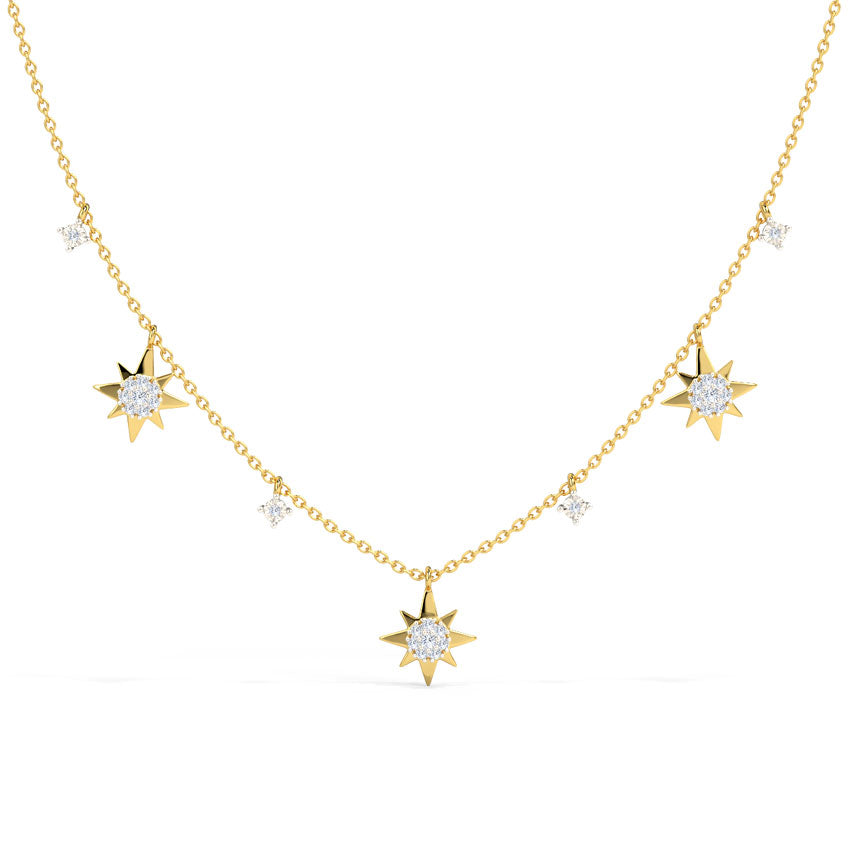Twinkling Stars Fine Diamond Necklace