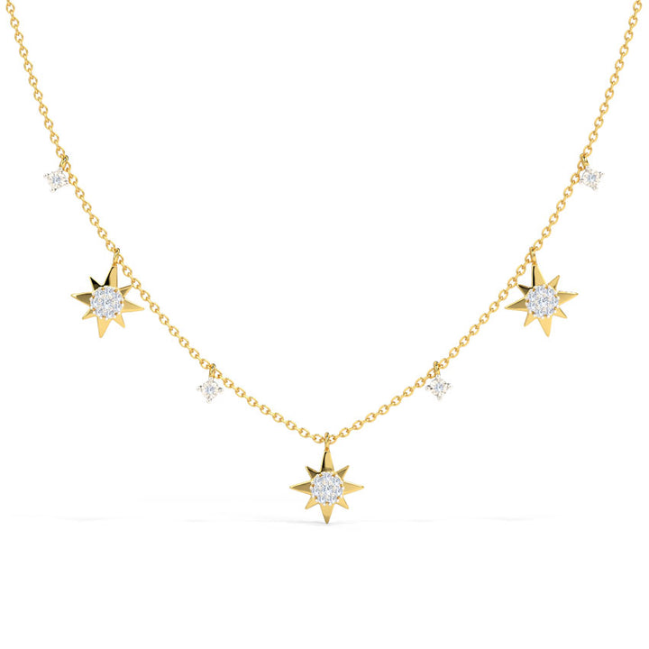 Twinkling Stars Fine Diamond Necklace