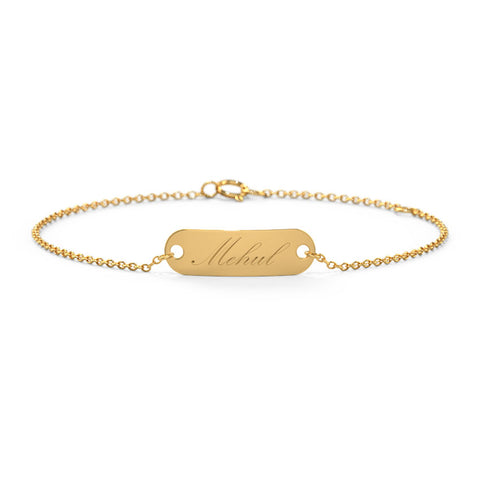 Lani Engrave Baby Gold Bracelet