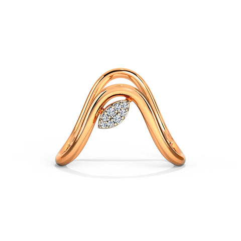 Flowery Diamond Vanki Ring