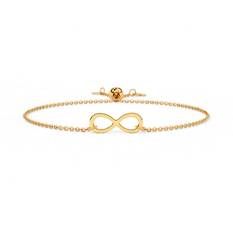 Infinity Love Adjustable Gold Bracelet