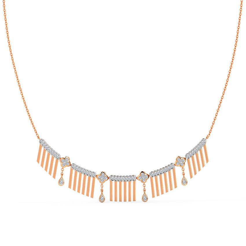 Linea Fringe Diamond Necklace