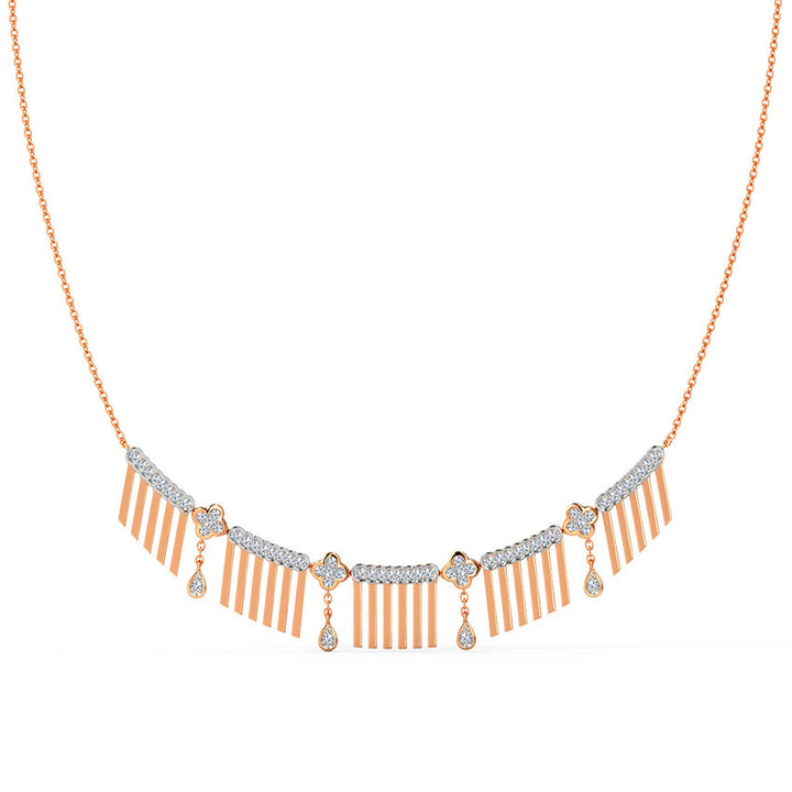 Linea Fringe Diamond Necklace