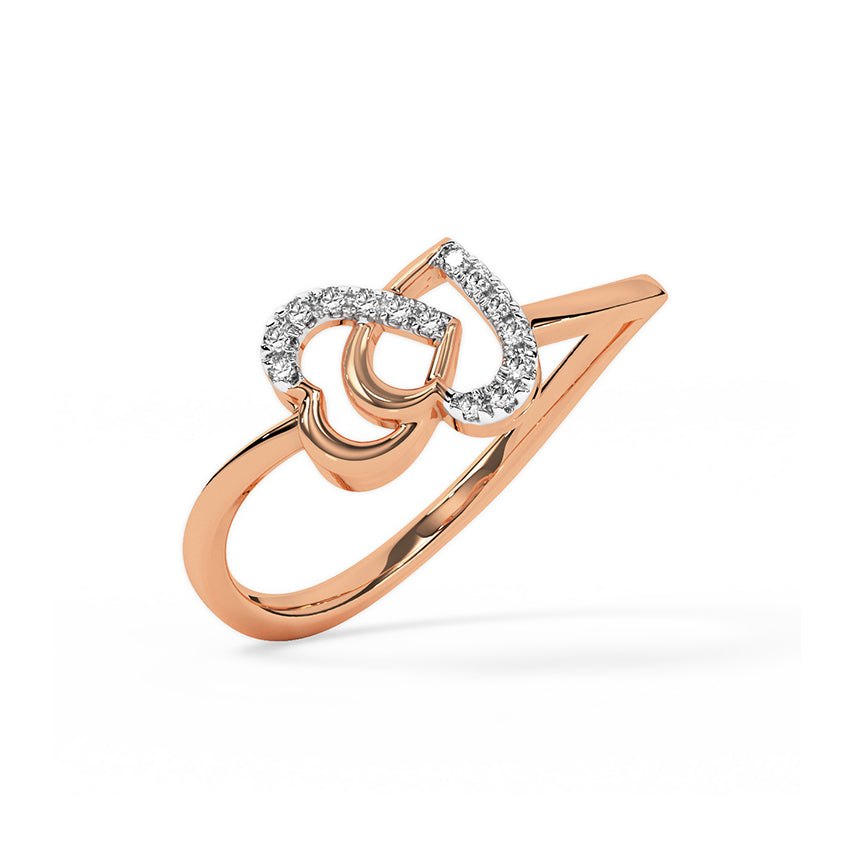 Tangled Heart Diamond Ring