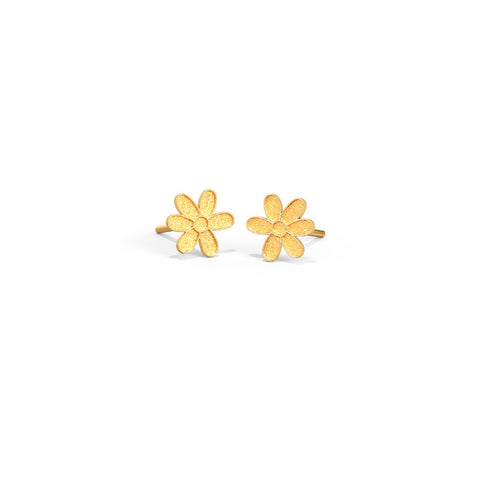 Floral Bloom Kids' Gold Earrings