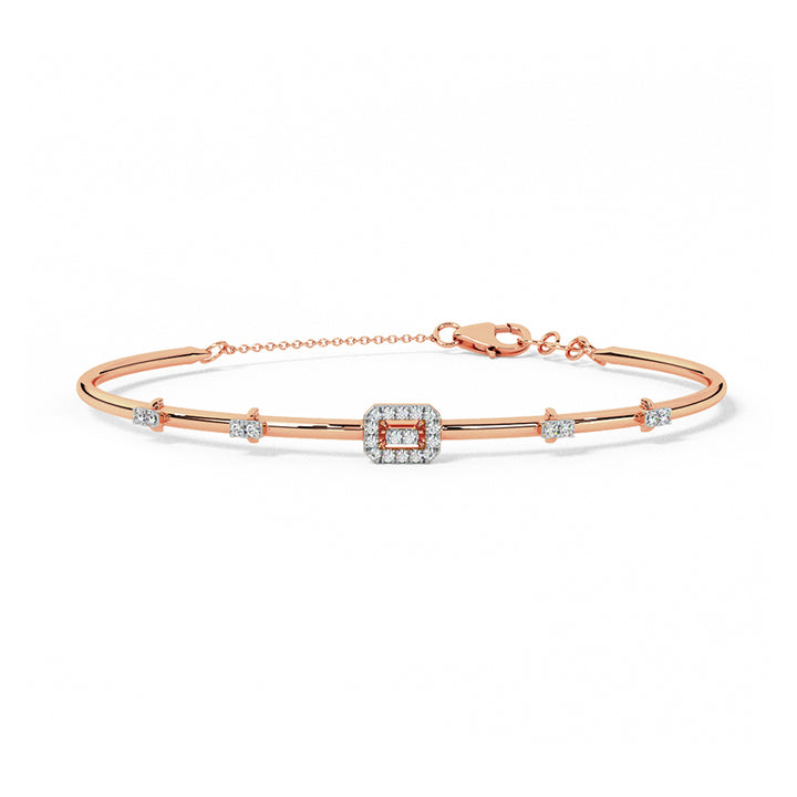 Modern Quad Diamond Bracelet