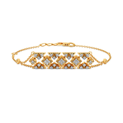 Sunset Splendor Diamond Chain Bracelet
