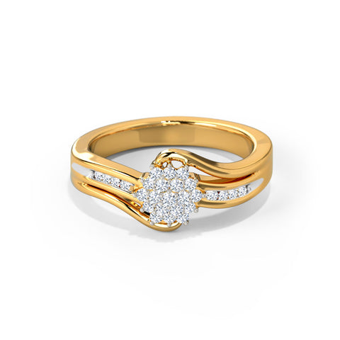 Artistic Floral Diamond Ring