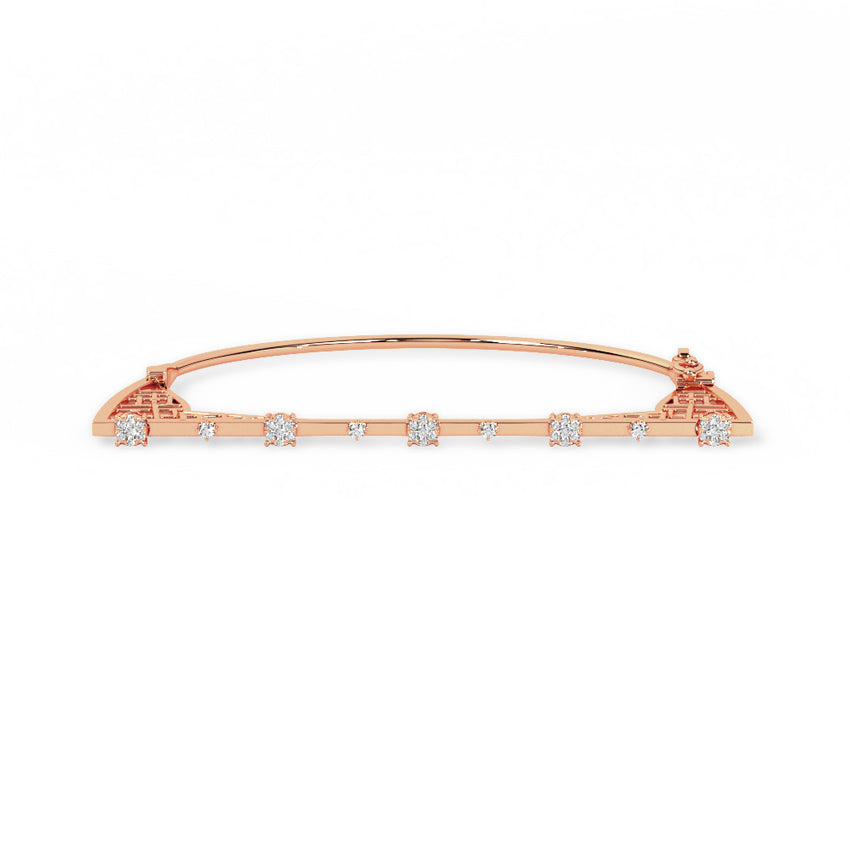Dazzling Knit Diamond Bangle