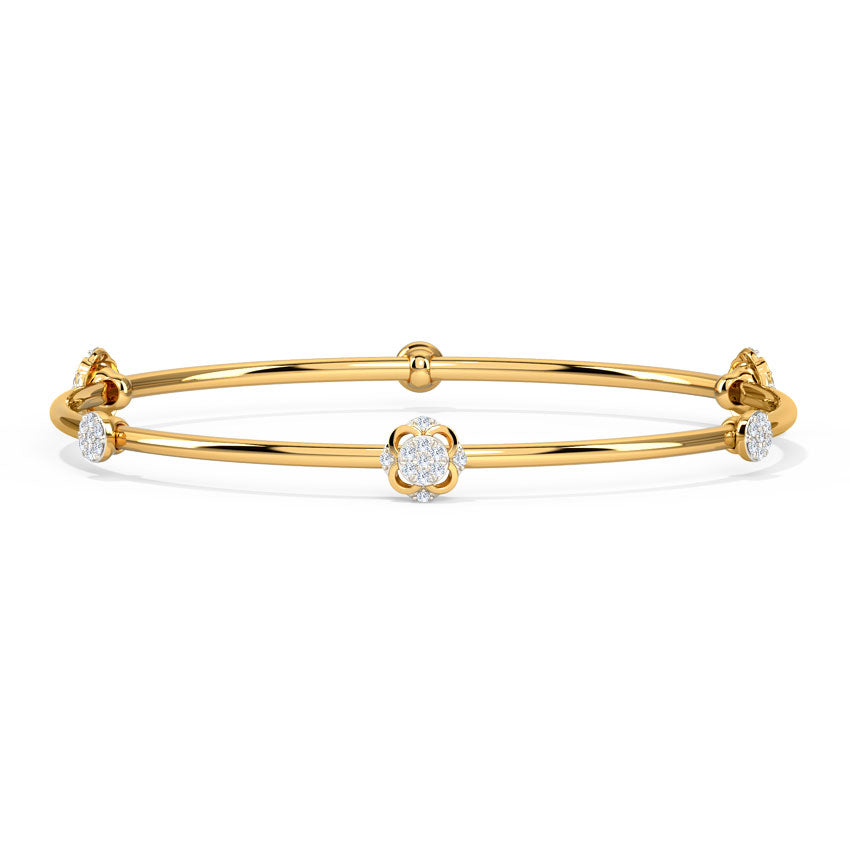 Ornate Orb Diamond Bangle