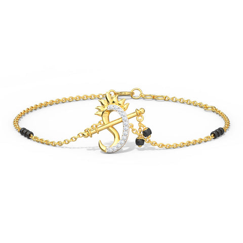 Falak Diamond Mangalsutra Bracelet