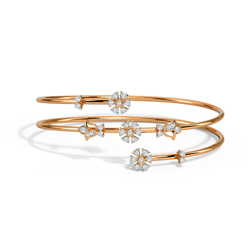 Belleza Spiral Diamond Bracelet