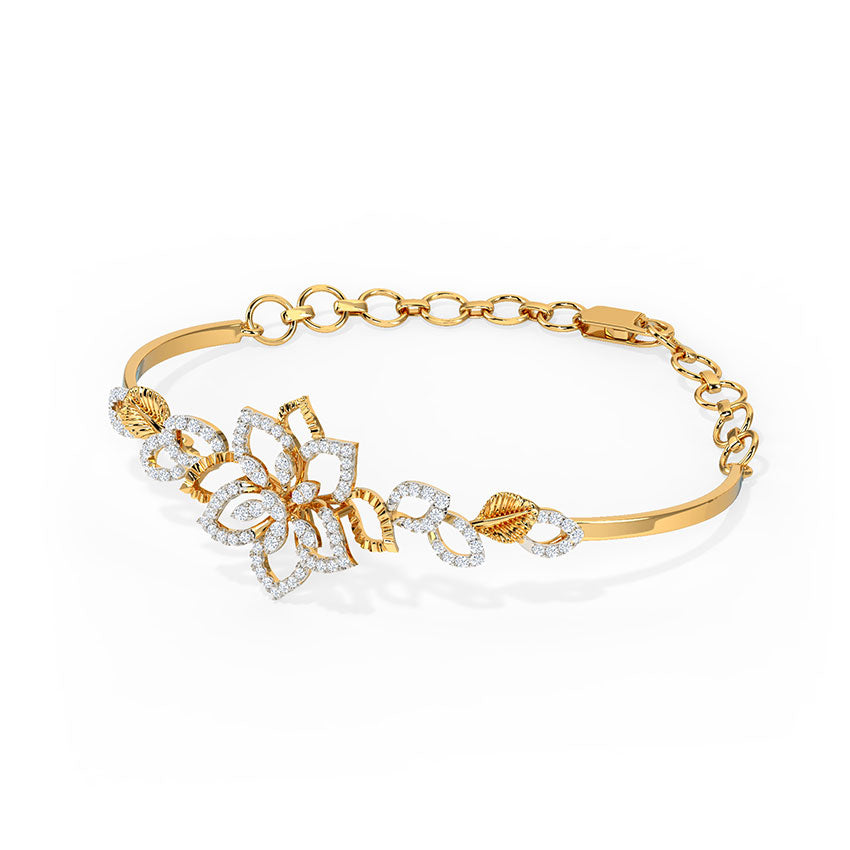 Dazzling Lily Diamond Bracelet