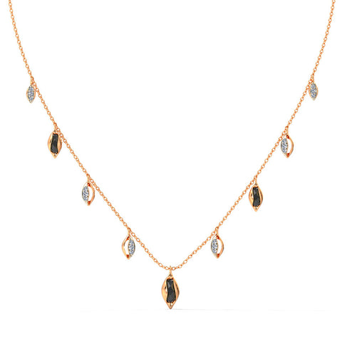 Hanging Buds Gemstone Necklace