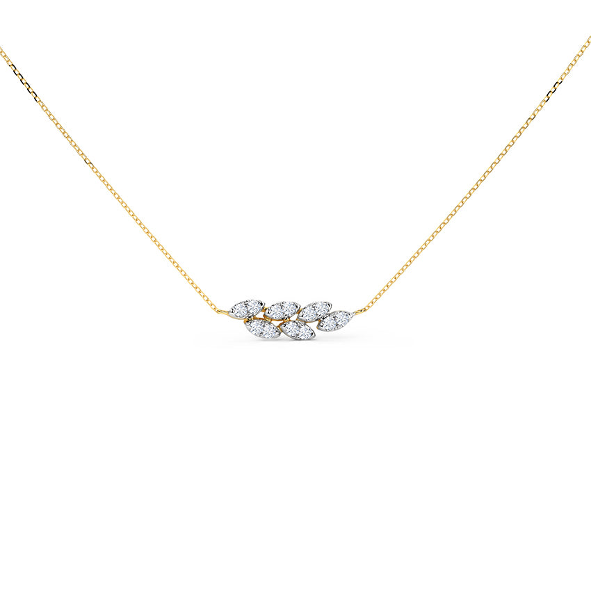 Petals Cluster Diamond Necklace