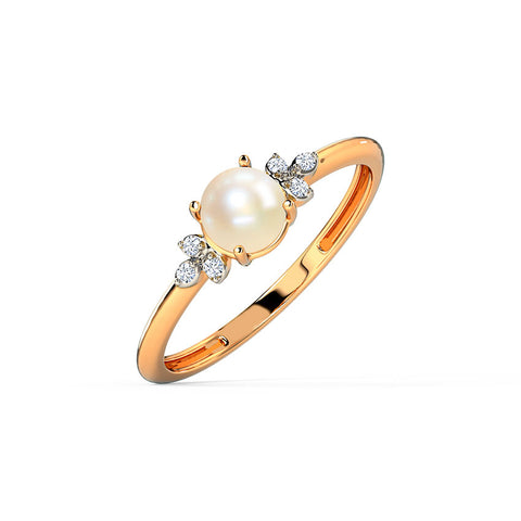 Candy Glow Pearl Diamond Ring