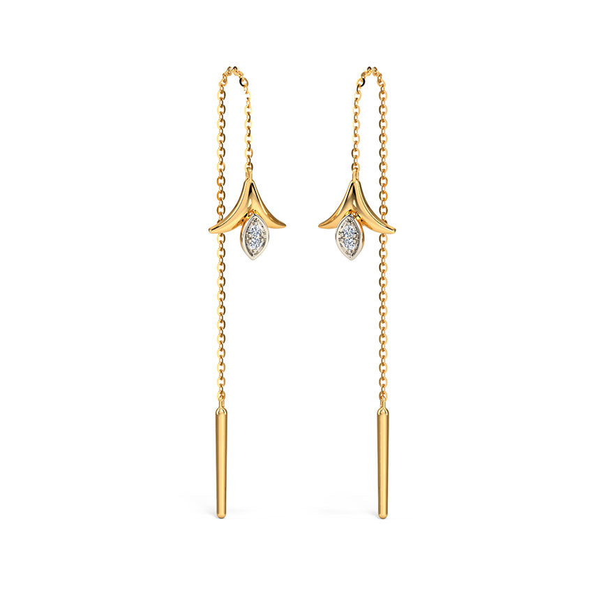 Scarlett Florid Diamond Sui Dhaga Earrings
