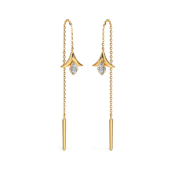 Scarlett Florid Diamond Sui Dhaga Earrings
