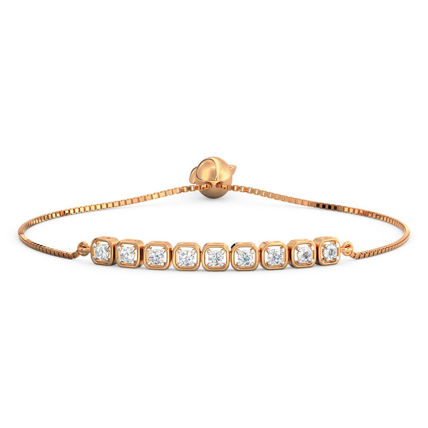 Quad Diamond Adjustable Bracelet