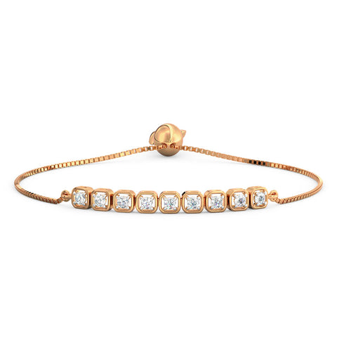 Quad Diamond Adjustable Bracelet