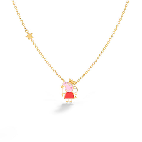 Peppa Fairy Kids' Gold Necklace