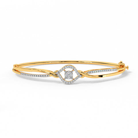 Gleaming Curve Diamond Bracelet