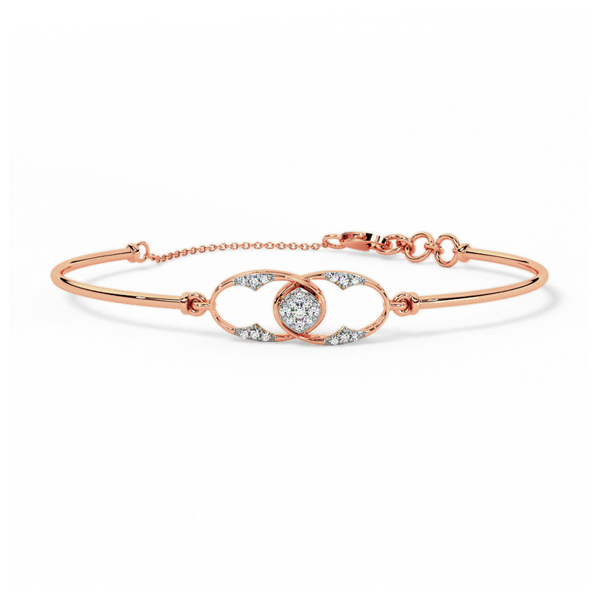 Luna Diamond Tube Bracelet