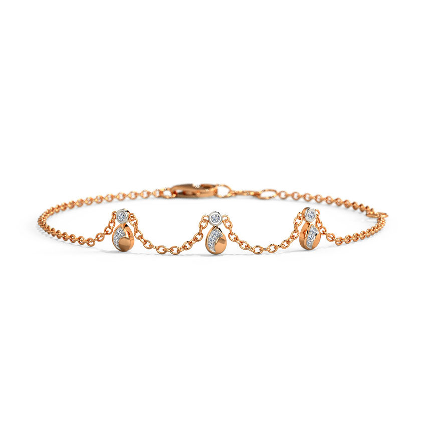 Drizzle Flow Diamond Chain Bracelet