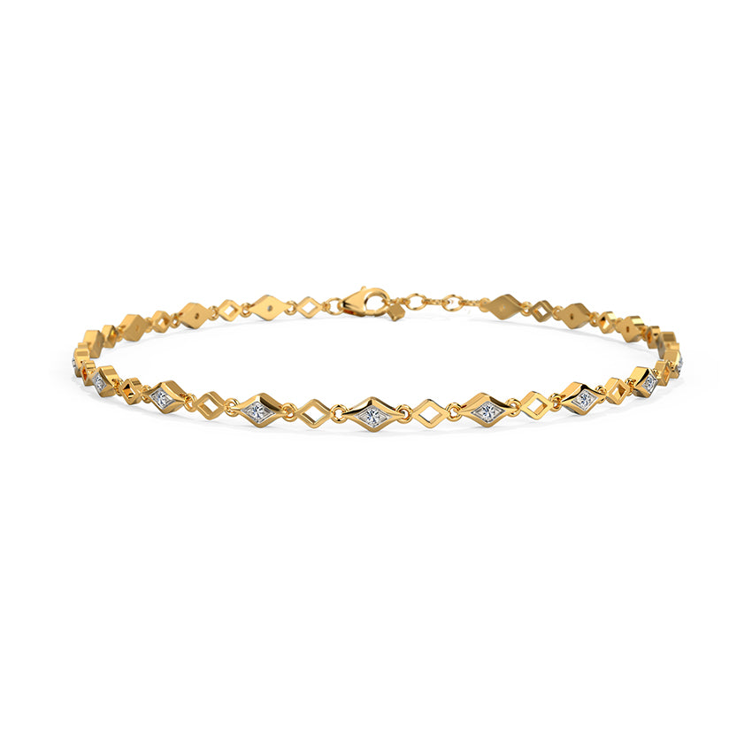 Sparkling Hues Diamond Chain Bracelet