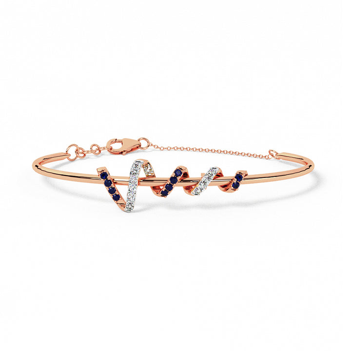 Opulent Aura Diamond Tube Bracelet