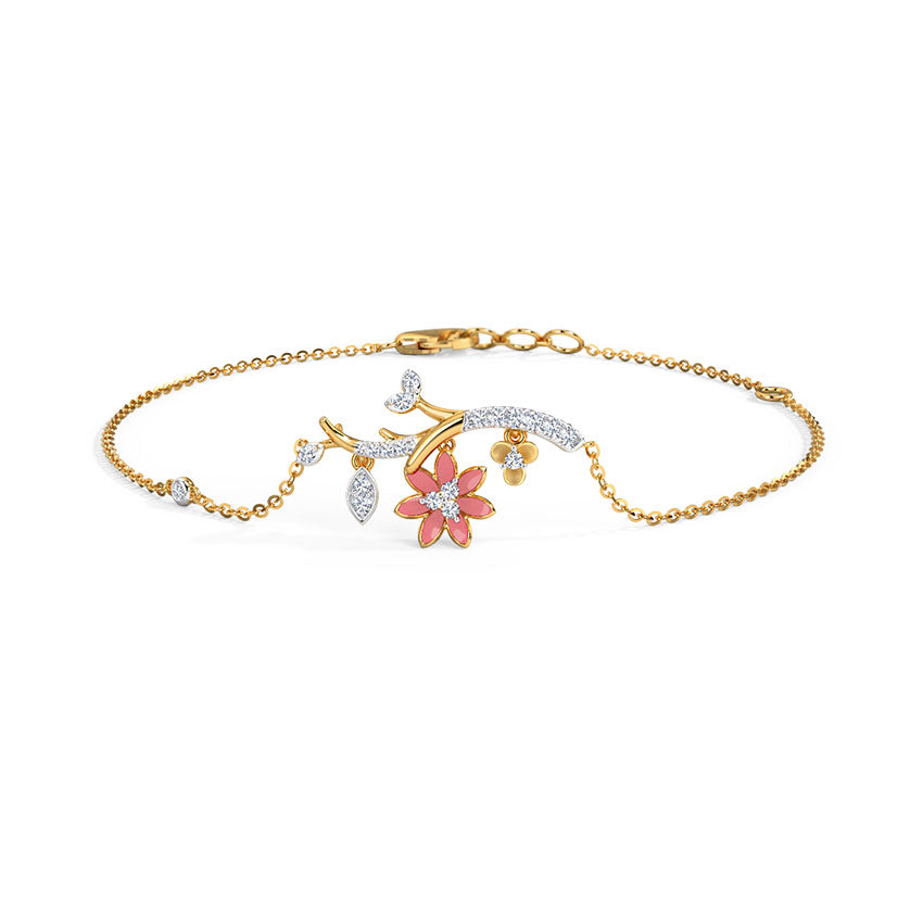 Enticing Petals Diamond Bracelet