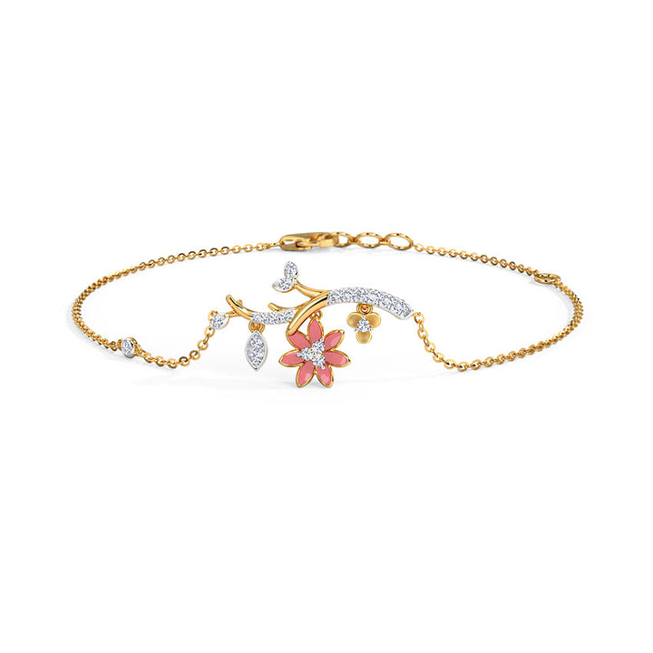 Enticing Petals Diamond Bracelet